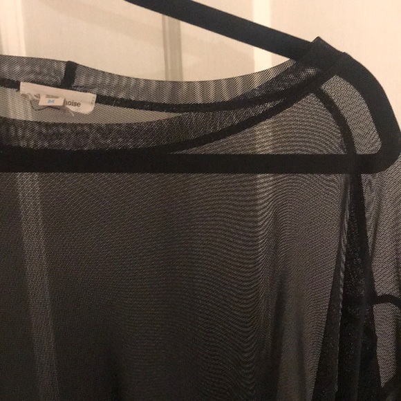 Silence and Noise Mesh Black Tshirt - Size M - Picture 3 of 3